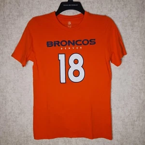 Nfl Denver Broncos T Shirt Peyton Manning Youth Large Short Sleeve Orange - Picture 1 of 7