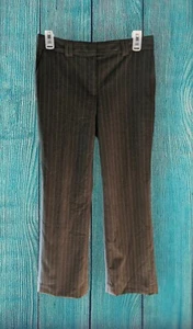 NWOT ALFANI Women's Dress Pants Slacks Brown MID RISE Pinstripe Size 2 - Picture 1 of 8