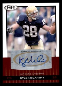 2010 Sage Hit Auto Rookie Kyle McCarthy #A42 Notre Dame/Denver Broncos - Picture 1 of 2