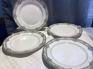 Theodore Haviland Limoges Francia Romania Set di 4 piatti da pranzo 8 1/2" - Foto 1 di 14
