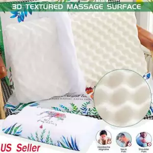 100% Natural Latex Pillow Medium Support Bed Pillow Helps Neck Relieve Pressure - Picture 1 of 12
