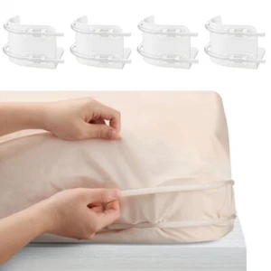 4PCS DIY Heavy Duty Bed Sheet Tightener All Mattress Size - Picture 1 of 7