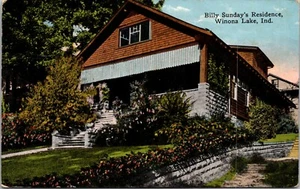 Billy Sunday's Residence Winona Lake Indiana Postkarte - Bild 1 von 2