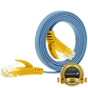Cavo cavo sottile sottile piatto patch Ethernet rete LAN Cat5e RJ45 categoria 3 piedi Cat5e - Foto 1 di 7