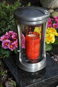 Grabschmuck/Grablampe/Grablaterne/Grabmal/Grablicht/Aluminium - Bild 1 von 1