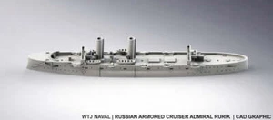 Rurik - Russian Navy - Pre Dreadnought Era - Wargaming - Axis and Allies - Naval - Picture 1 of 5