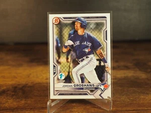 Bowman 2021 primera edición #BFE-70 Jordan Groshans Toronto Blue Jays - Imagen 1 de 2