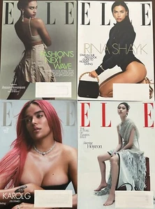 Elle Magazine Bundle - KAROL G, HOYEON, IRINA SHAYK, IMAAN HAMMAN - Imagen 1 de 3