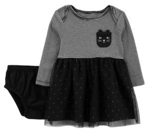 Carter's Baby Girl Child of Mine Halloween 2 Pc Dress 0-3 monhs NWT - Picture 1 of 7