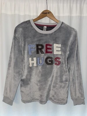 GEORGE FREE HUGS SUDADERA MUJER XS SUAVE DIFUSO SUÉTER MULLIDO MANGA LARGA TOP Foto 1 de 4