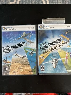 Microsoft Flight Simulator X Deluxe Edition & Acceleration Expansion Pack EUC - Image 1 of 2