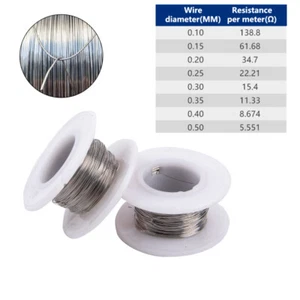 20M Cr20Ni80 Heating Wire 0.1-0.5mm Nichrome Wire Cutting Foam Resistance\ - Picture 1 of 18