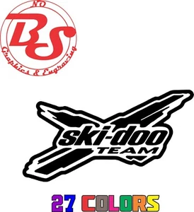 6" Ski Doo Vinyl Decal Snowmobile Send It Racing Snow Sport Bike ATV noBS - Picture 1 of 49