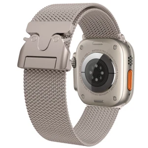 Stainless Steel Mesh Loop Band Adjust Clasp for Apple Watch Ultra 10 9 8 7 6 SE - Picture 1 of 33