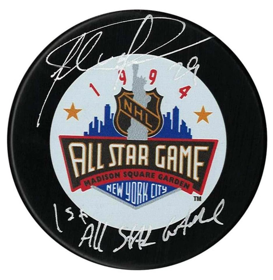 Felix Potvin Autographed 1994 NHL All-Star Game Inscribed Puck — 第 1/1 张图片