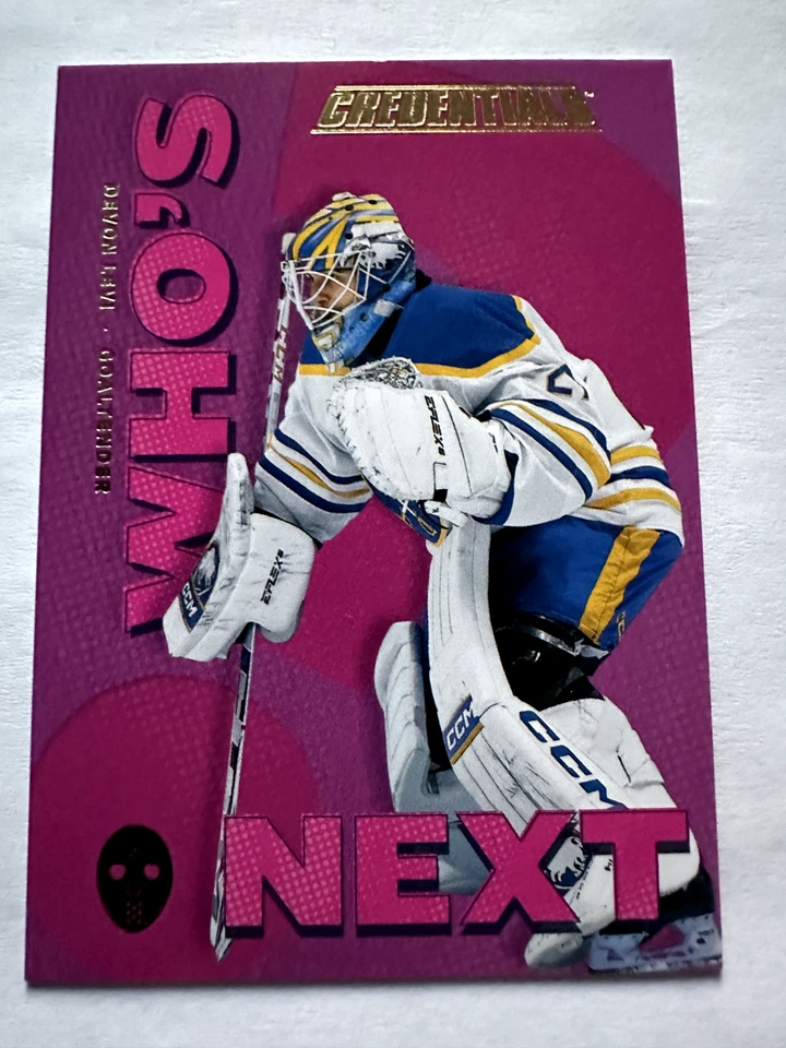 2023-24 UD Credentials Who's Next #WN-DL Devon Levi - Image 1 of 2