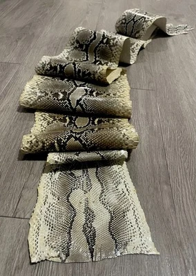 GENUINE FULL PYTHON SNAKE SKIN HIDE 2.30m NATURAL BELLY CUT CLEAN SKIN - Image 1 of 4