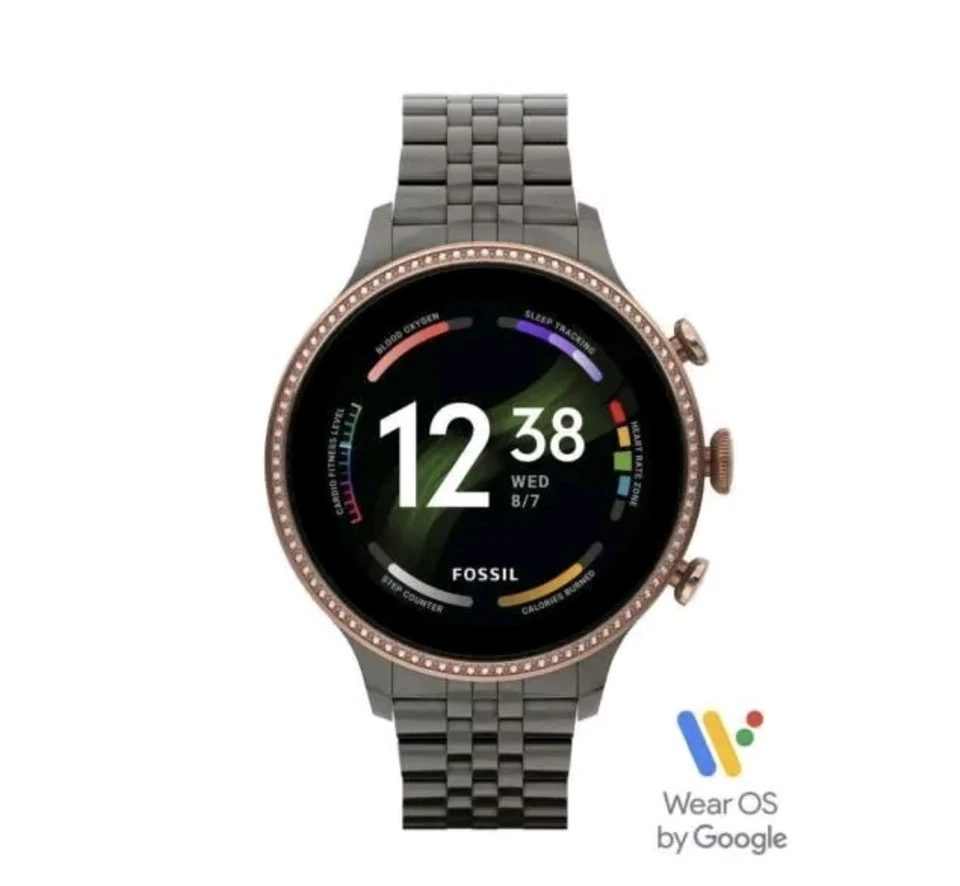 Fossil Damen Smartwatch 6 Generation Edelstahl Grau FTW6078 - Bild 1 von 1