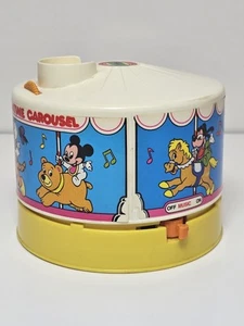Caja de música carrusel Disney Dreamtime 1988 vintage México sin disco  - Imagen 1 de 8
