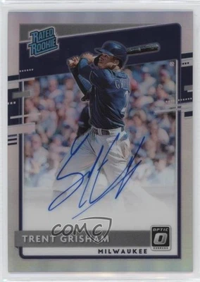 2020 Donruss Optic Rated Rookie Signatures Holo Prizm Trent Grisham Auto RC - Image 1 of 2
