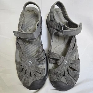 Sandalias de senderismo Keen rosa para mujer, gris gárgola/cuervo, talla 10,5, lavables - Imagen 1 de 9