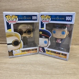 Funko Pop! Doctor Who - Thirteenth Doctor #899 and Kerblam Man #900 Lot, New - Picture 1 of 4