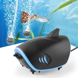 3W Quiet Aquarium Air Pump: 80GPH Adjustable Fish Tank Air Pump with Dual Out... - Picture 1 of 6