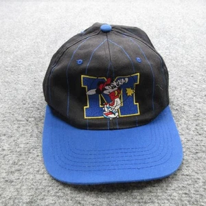 VINTAGE Mickey Mouse Hat Cap Snap Back Pinstripe Embroidered Youth Disney 90s - Picture 1 of 10