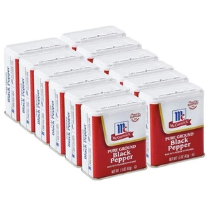 Pimienta negra molida pura McCormick, 1,5 oz (paquete de 12) onzas - Imagen 1 de 3