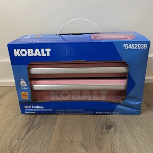 Kobalt Mini Tool Box Toolbox Pink Steel 5462039 (BRAND NEW) Lowe’s TikTok Viral - Picture 1 of 5