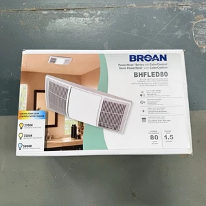 Broan-NuTone BHFLED80 PowerHeat Bathroom Exhaust Fan, Heater & LED Light Combo - Picture 1 of 2