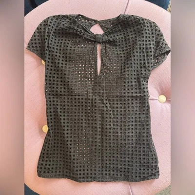 NWT Pierre Balmain Eyelet Lace Top 0 - Image 1 of 3