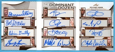 Libro de historia Leaf 2025 Gervin/Drexler/McAdoo/Kemp/Mullin/King 12 autos #20/20 Foto 1 de 3