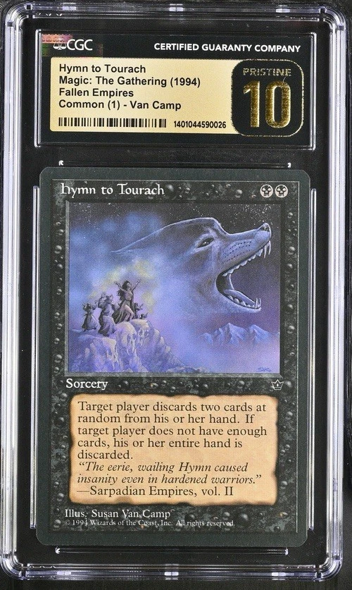 Fallen Empires Hymn to Tourach (Image A) MTG Magic the Gathering NM CGC PSA 10 - Image 1 of 2