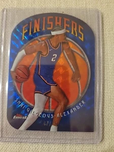 Shai Gilgeous-Alexander 2024-25 Topps Finest Finishers Blue Geometric 67/75 OKC - Bild 1 von 3
