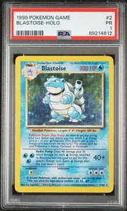 Pokemon Game Blastoise #2 Holo 1999 PSA 1 - Imagen 1 de 2
