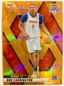 2024-25 Panini Mosaic #206 BUB CARRINGTON Honeycomb Rookie RC Wizards SSP - Imagen 1 de 2