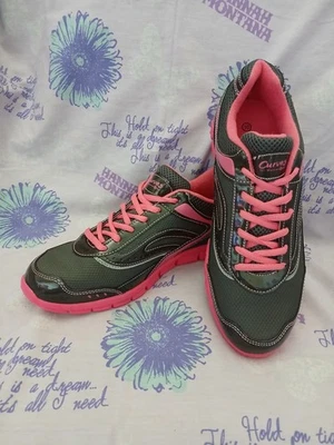 New curves for women Size 10 Pink And Gray sneakers - Image 1 of 4