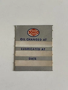Calcomanía adhesiva vintage para parabrisas cambio de aceite SOHIO - Standard Oil Co. - Imagen 1 de 3