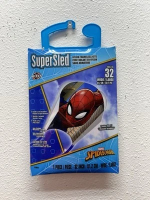 X-KITES Brainstorm SPIDER-MAN Super-Sled Nylon Frameless Kite 32-in • Age 8+ - Image 1 of 4
