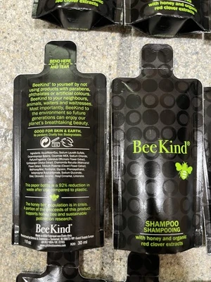 BeeKind Gilchrist & Soames  1oz/30ml  Shampoo 20 Eco Travel Pouches Lot - Image 1 of 2