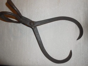 1920er Staatsburg NY Eisblock Werkzeuge Hand Gusseisen 15" Antik Werkzeug  - Bild 1 von 4