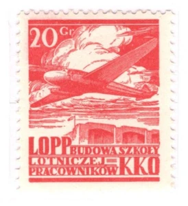 POLAND Semi-Official AIR FUND *LOPP* Stamps{2} 1929 Mint Album Page MAL94 - Picture 1 of 15