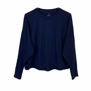 Sweaty Betty After Class Sweatshirt Womens Size M Navy Blue Dolman Crew Yoga Gym - Picture 1 of 13