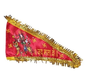 Navratri Jai Mata Jhanda Flag Vaishnodevi Sherawali Mandir Temple DURGA FLAG - Picture 1 of 1