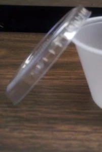 (250 LIDS) PORTION LIDS 4 oz SOLO P-400 PLASTIC SAUCE/LIQUIOR SHOT (SEALED PACK) - Picture 1 of 1