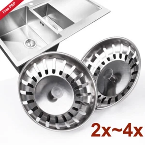 82 mm Edelstahl Ersatz Küche Spüle Abfluss Sieb Abtropffläche Abfall Stopfen - Bild 1 von 9
