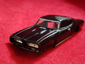 New MoDEL MoToRING 69 Black Pontiac GTO T-jet HO Scale Slot Car Body Aurora RRR  - Picture 1 of 10