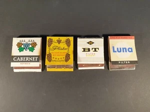 Caja de coincidencias de seguridad publicidad (PLISKA, CABERNET, BT, LUNA), lote de 4, década de 1970 - Imagen 1 de 4