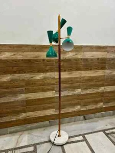 Moderne italienische Messing Stehlampe 3-flammig Stilnovo Design moderne Beleuchtung Mid Cent - Bild 1 von 6